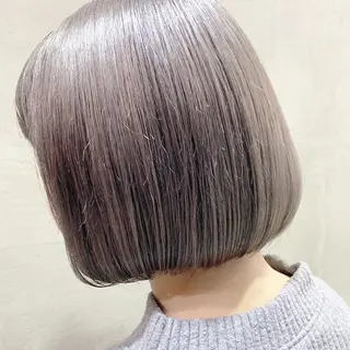 ショート カラー 【渋谷で人気】艶髪× 髪質改善/ツヤカラーのヘアスタイル