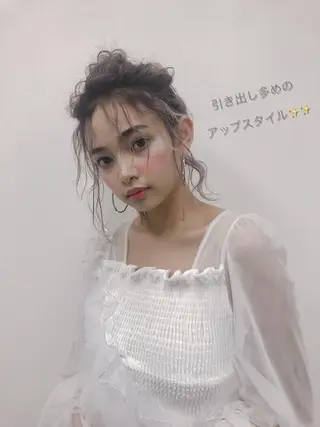 ヘアアレンジ 顔周りレイヤー/新宿 /モテ艶カラー/航介のヘアスタイル