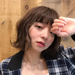 ショート レイヤー/大人ボブ| ワタナベ リョウカのヘアスタイル