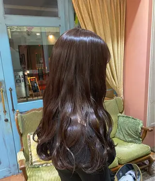 ミディアム カラー 海音 心斎橋美容室のヘアスタイル