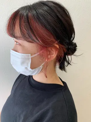 ミディアム カラー hubhair レイヤー/透明感のヘアスタイル
