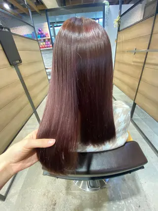 セミロング 髪質改善 永田零亜のヘアスタイル
