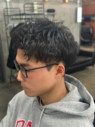 ショート カラー パーマ ヘアアレンジ メンズ メンズ特化酒井翔太 /メンズカット/名駅のヘアスタイル