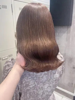 セミロング カラー パーマ ヘアアレンジ メンズ キッズ ネイル マツエク・マツパ アイブロウ 似合わせカラー♡髪質 改善🎀サトカ🍒のヘアスタイル