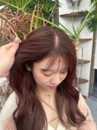 ロング カラー 恩田 遼のヘアスタイル
