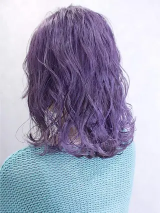 ミディアム カラー ヘアアレンジ lani ブリーチ /ダブルカラーのヘアスタイル