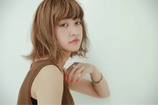 ミディアム シールエクステ×美髪 改善/ヨシモトカンジのヘアスタイル