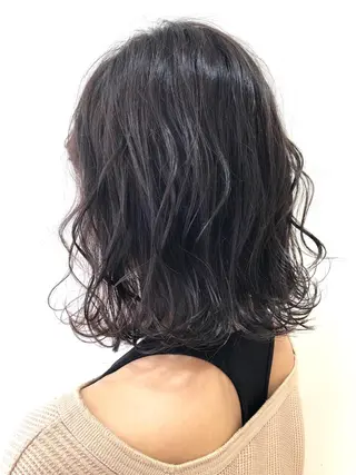 ミディアム カラー 🌈ぷる艶カラー🌈 髪質改善👑柳沼尚貴のヘアスタイル