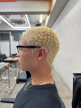ショート カラー パーマ メンズ 💈メンズ特化💈 TASUKUのヘアスタイル