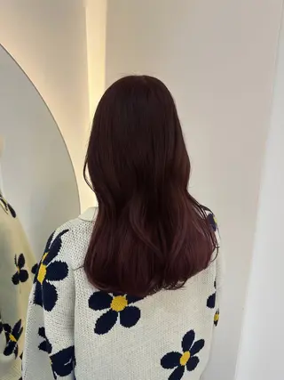 ロング カラー ヘアアレンジ 透明感カラー🩵 レイヤーカットYUIのヘアスタイル