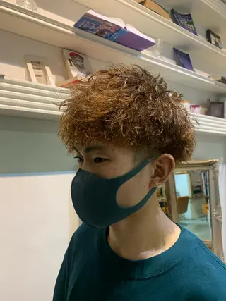 ショート パーマ メンズ 大宮/山口 竣也のヘアスタイル