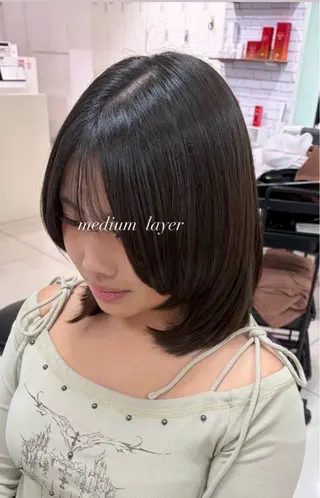ミディアム 【艶髪特化】 🌟yumano🌟のヘアスタイル