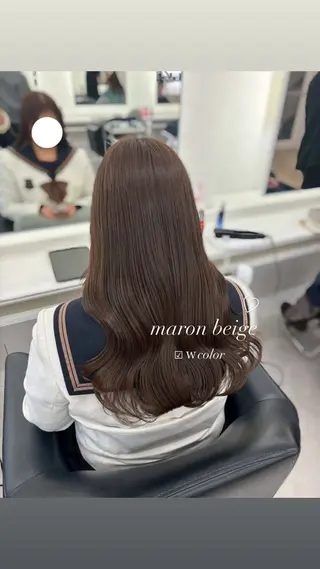 ロング ParveMix 宮﨑 梨里のヘアスタイル