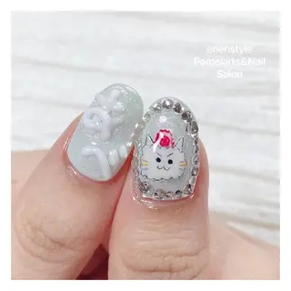 ミディアム ネイル 🐾enen style 🐾のネイルデザイン