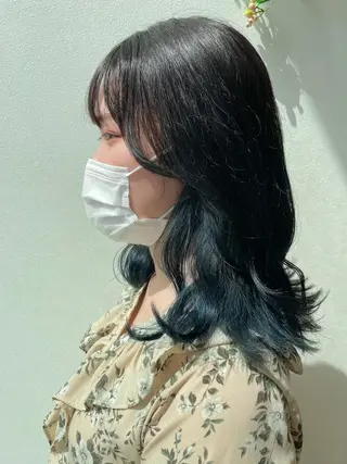 セミロング カラー 髪質改善/ブリーチ 田代 龍我のヘアスタイル