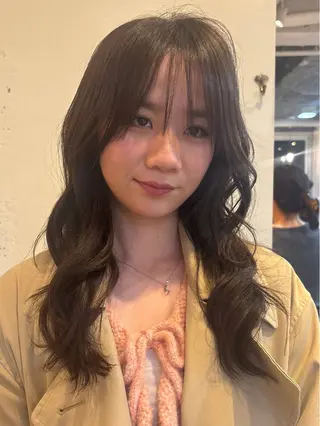 ミディアム カラー 韓国レイヤー/透明感 カラー/RIN🎀のヘアスタイル