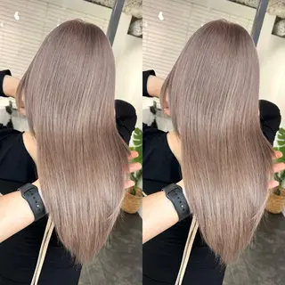ロング バレイヤージュ ボブ🌈ナツヤのヘアスタイル