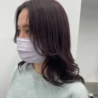 ミディアム カラー 縮毛矯正WATARU 髪質改善 レイヤーのヘアスタイル