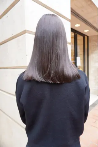ミディアム カラー パーマ ヘアアレンジ メンズ 髪質改善縮毛矯正 ブリーチなしRYOのヘアスタイル