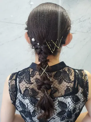 ヘアアレンジ ロング 仁科 美乃里のヘアスタイル