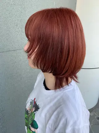 ショート カラー 🪿透明感/艶カラー ﾜﾀﾅﾍﾞｱｵｲのヘアスタイル