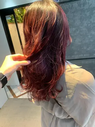 ロング カラー 髪質改善/白髪ぼかし KENTAのヘアスタイル