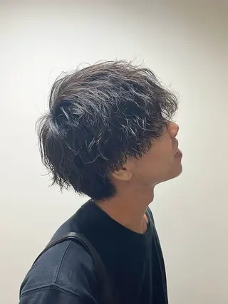 ミディアム メンズ 藤野 友杏那のヘアスタイル