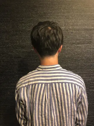 ミディアム パーマ メンズ 木村 りきのヘアスタイル