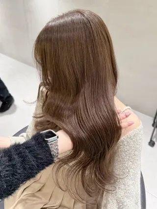 セミロング カラー 🤍naomi/ 韓国レイヤー🤍のヘアスタイル