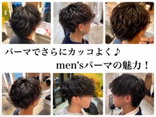 ショート パーマ 札幌メンズパーマ特化 スタイリスト 村上のヘアスタイル