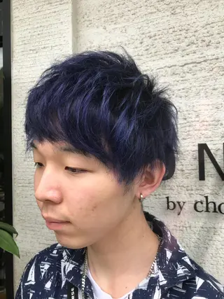 メンズ 斉藤大河 カラー/縮毛矯正のヘアスタイル