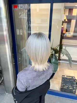 ミディアム カラー 大人透明感艶カラー 寺田稜のヘアスタイル