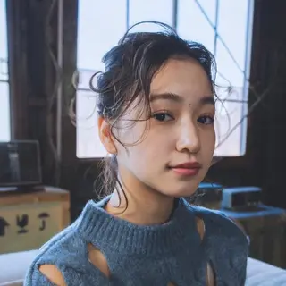 ミディアム カラー ヘアアレンジ リナ✮レイヤーカット モデル様✮募集中のヘアスタイル