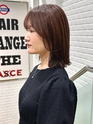 ミディアム カラー appiis 柳田葵　横浜のヘアスタイル
