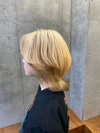 ミディアム カラー 🌈艶ハイトーン特化 🌈NOZOMUのヘアスタイル