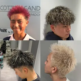 カラー メンズ パーマ特化美容師 佐藤壮流のヘアスタイル