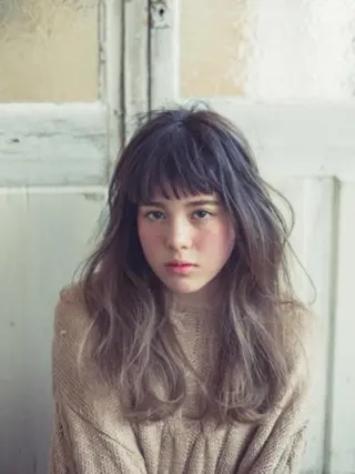 カラー ロング パーマ amie 川越駅店 【アミ】のヘアスタイル