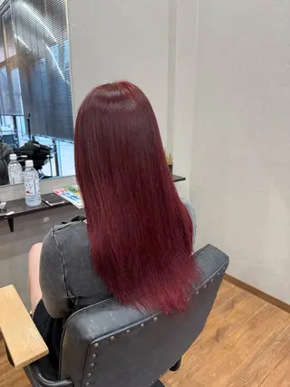 ロング カラー 鵜飼 真伍のヘアスタイル
