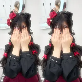 ヘアアレンジ ヘアアレンジエクステ 推し活 さな👶🏻のヘアスタイル