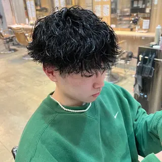 パーマ メンズ マンツーマン×半個室 まちだきょうすけのヘアスタイル