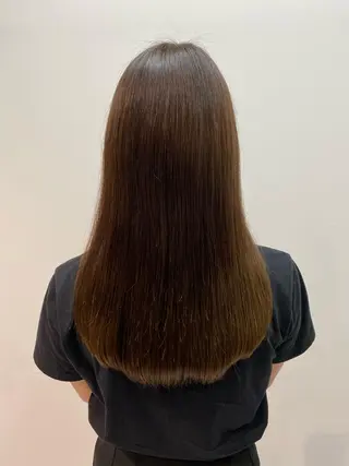 ロング ボブ、縮毛矯正👑 心斎橋/高城涼也のヘアスタイル