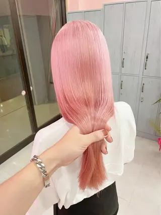 ロング カラー ハイトーン/ゆるふわ 🧚𖥔ׁTOMO♡のヘアスタイル
