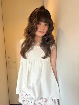 カラー rinka/ボブ ベージュ 暖色のヘアスタイル