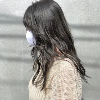 セミロング カラー パーマ ヘアアレンジ 【ダメージレス施術】 【透明感】北村 拓也のヘアスタイル