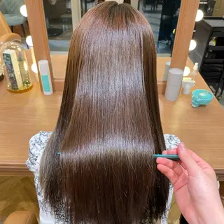 ロング 💖ボブ/縮毛矯正 顔周りレイヤー/ユイのヘアスタイル