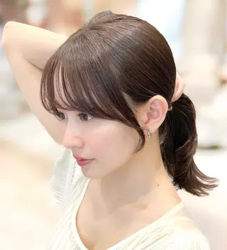 セミロング 🧡くびれヘア/前髪 顔周り🧡久原結衣のヘアスタイル