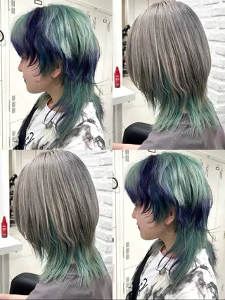 ロング カラー 💘赤み消し盛れる モテカラー👑リノのヘアスタイル
