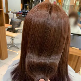 セミロング 縮毛矯正/ワンカラー モデル募集🫧田村のヘアスタイル