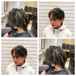 ミディアム カラー メンズ 👑錦糸町/毛流れ パーマ特化/NORIのヘアスタイル