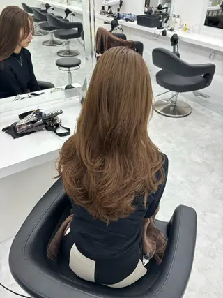 ロング カラー ふわっと抜け感🫧 ブラウンベージュ🤎のヘアスタイル